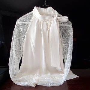 Kay Unger Tie Neck Blouse